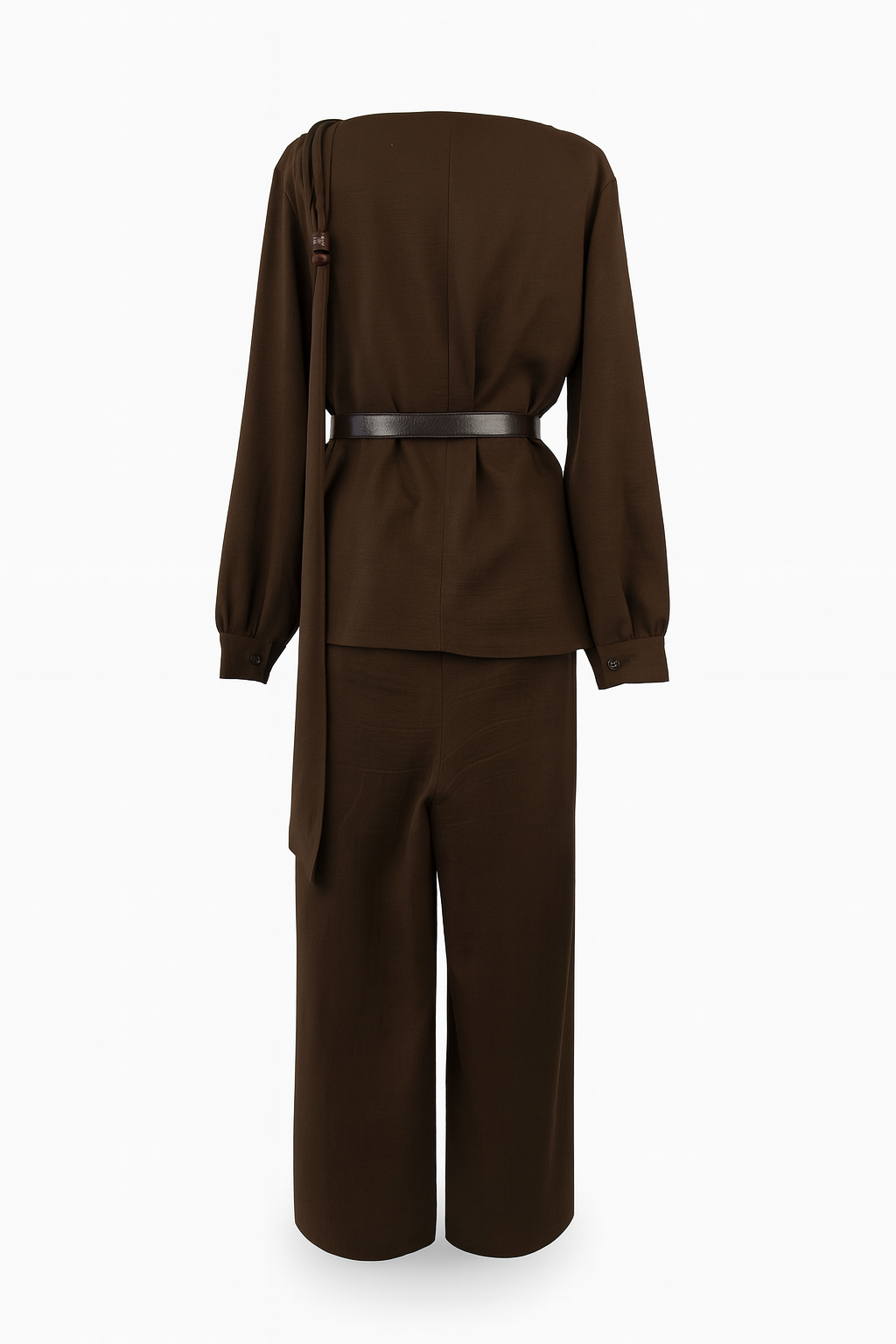 Three- Piece Set with Beaded Shawl