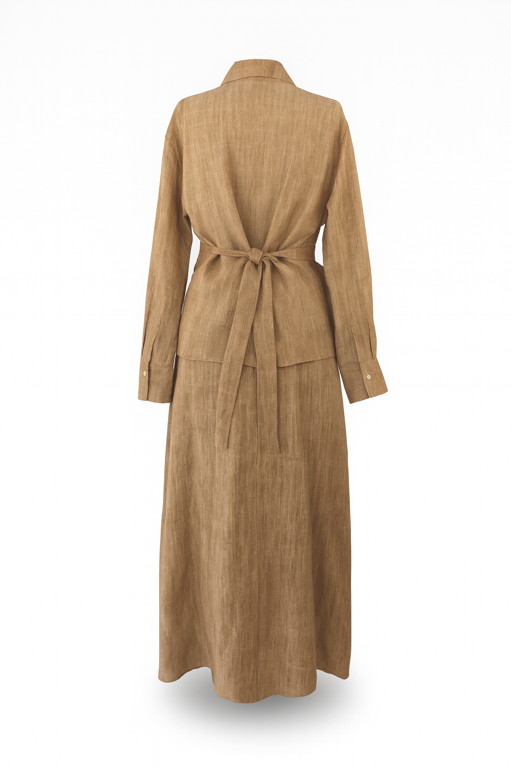 Asymmetrical Wrap Top and Skirt Set