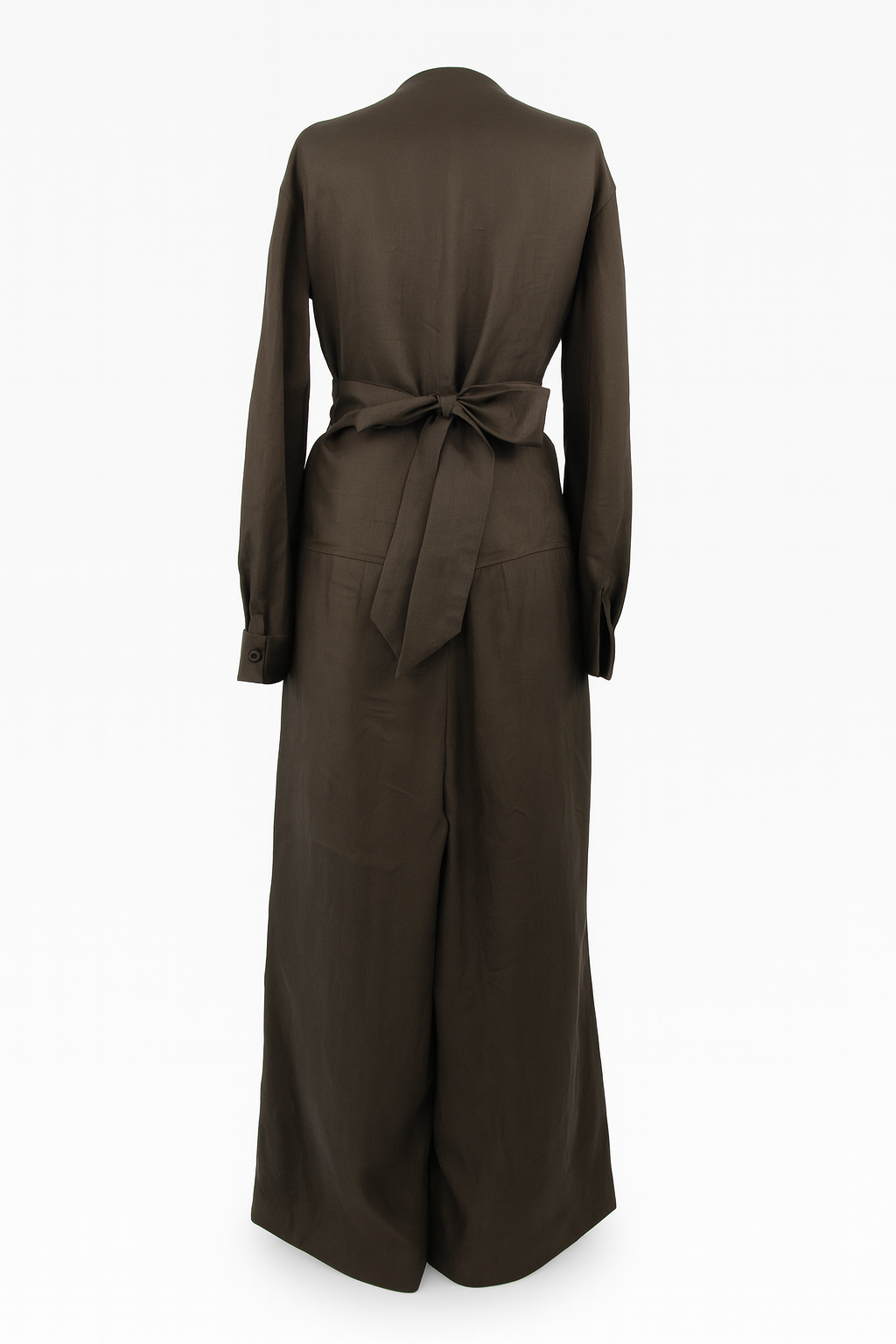 Wrap Top and Wide-Leg Pants Set