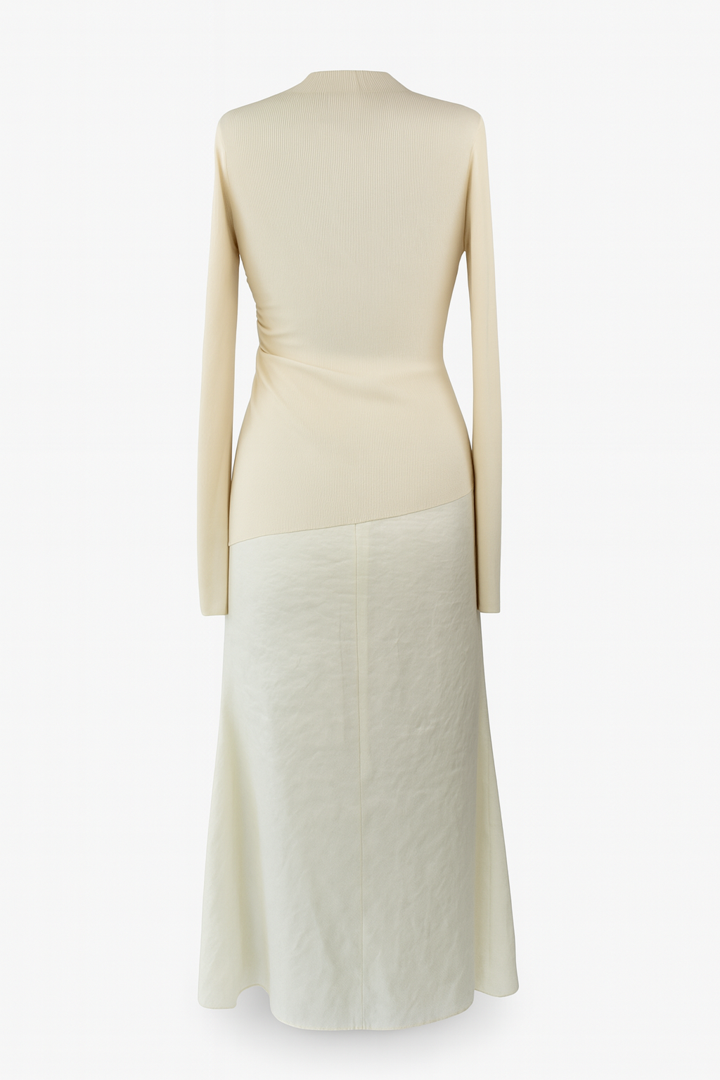 Knitted Asymmetrical Ruched Top