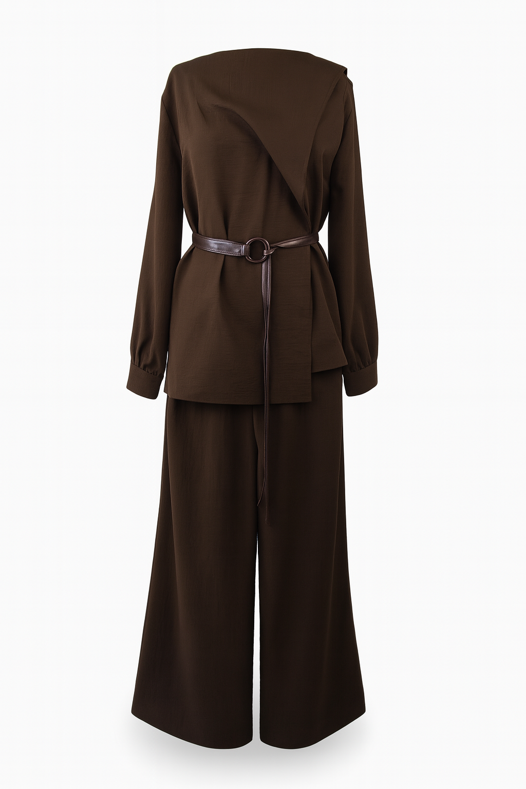 Three- Piece Set with Beaded Shawl