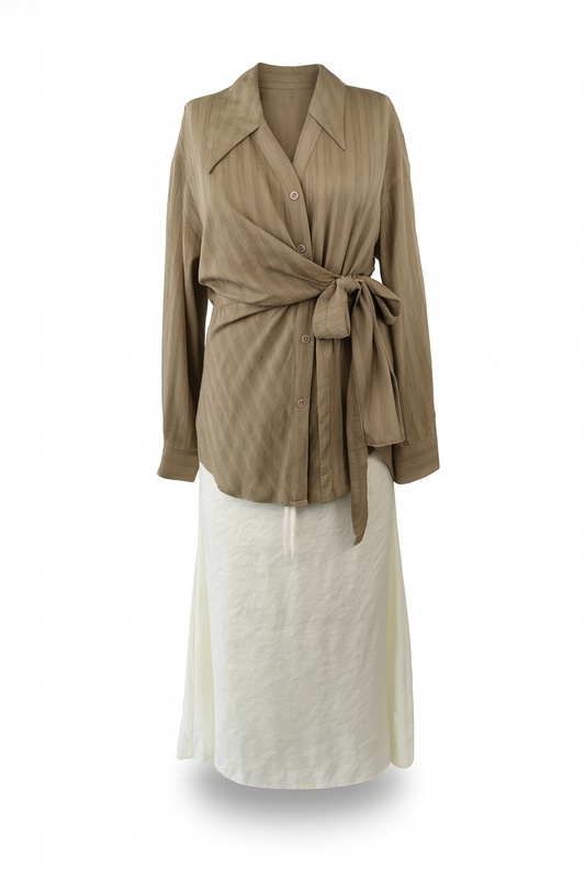 Hemp-Tencel Wrap Shirt